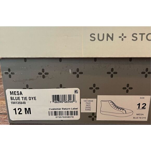 Sun + Stone Men Sun + Stone Men\'s Mesa Tie Dye  Print Lace-Up High Top Sneakers